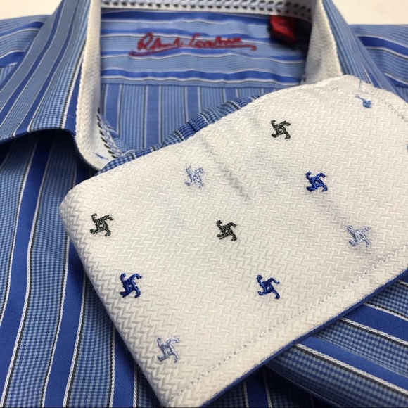 ROBERT GRAHAM size 39, 15.5, Medium Dress Shirt.